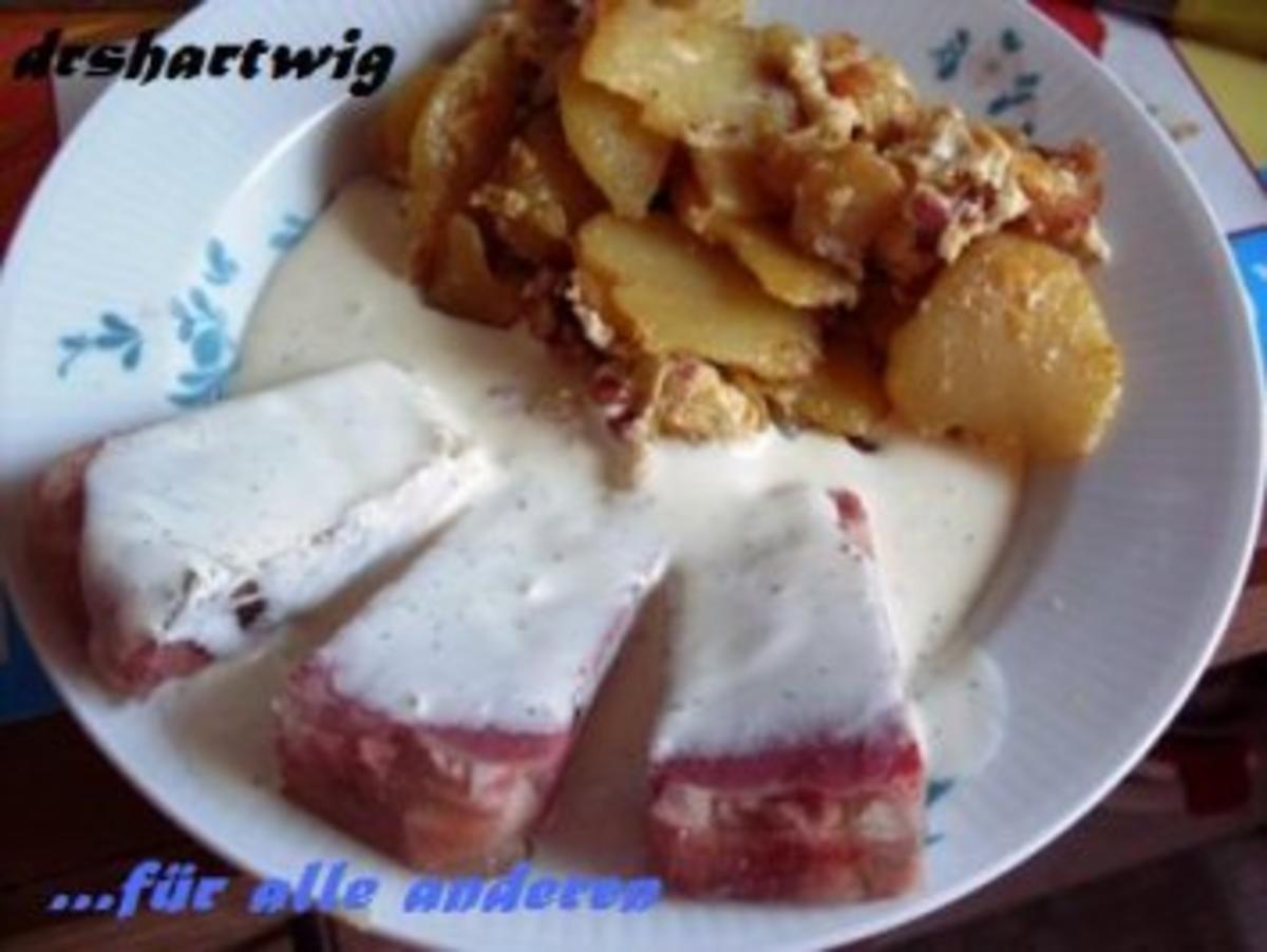 Bilder für Pfannengericht~Bratkartoffeln mit Sülze und Remouladensosse .... - Rezept