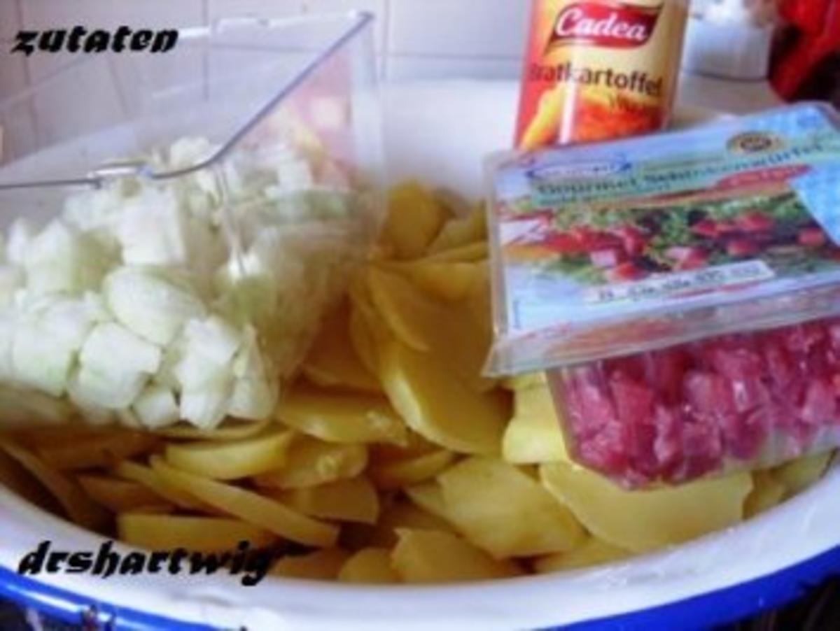 Pfannengericht~Bratkartoffeln mit Sülze und Remouladensosse .... - Rezept - Bild Nr. 2