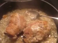 Rezept: Salbeihähnchen in Möhrensahnecreme Bild Nr. 2 Salbeihähnchen in Möhrensahnecreme - Rezept - Bild Nr. 2