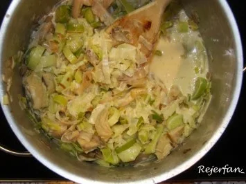 Rezept: Porree-Pilzgemüse in Zitronensoße Bild Nr. 4 Porree-Pilzgemüse in Zitronensoße - Rezept - Bild Nr. 4