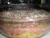 Kartoffel-Hackauflauf mit Roter Bete - Rezept