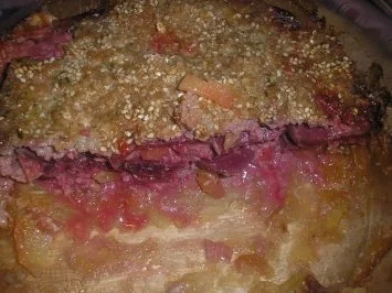 Kartoffel-Hackauflauf mit Roter Bete - Rezept - Bild Nr. 3