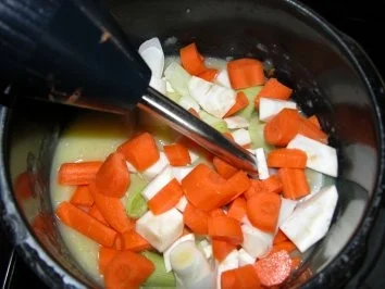 Rezept: Das schnelle Süppchen ohne Kochen oder "Der Zauberstab im Einsatz" Bild Nr. 3 Das schnelle Süppchen ohne Kochen oder "Der Zauberstab im Einsatz" - Rezept - Bild Nr. 3