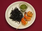 Kalte Pasta mit Rucola-Vinaigrette und Garnelen - Gerade gestrandet - Rezept