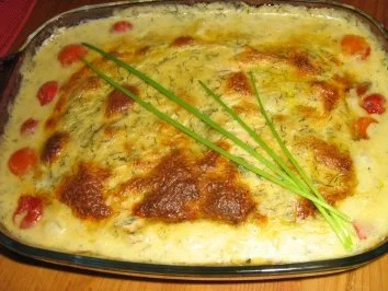 Lachssteaks auf Gurkengemüse mit Dillsauce überbacken - Rezept - Bild Nr. 9