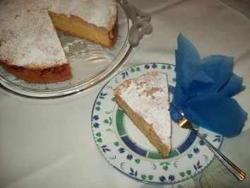 Rezept: Apfelkuchen mit Guß Apfelkuchen mit Guß - Rezept