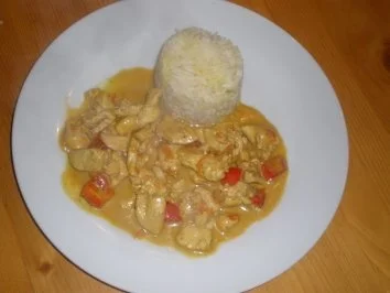 Hänchengeschnezeltes in Kokossoße - Rezept