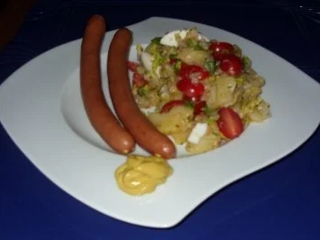 Bunter Kartoffelsalat mit Würstchen - Rezept - Bild Nr. 8