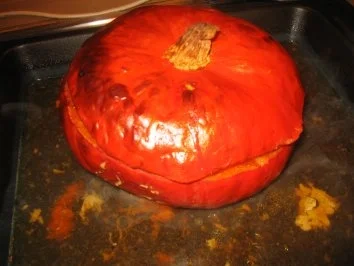 Fleisch: Gefüllter Hokaido aus dem Backofen! - Rezept