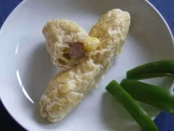 Würstchen im Blätterteig - Rezept