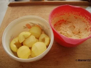 Apfelkuchen mit Walnuss-Calvados Krokant - Rezept - Bild Nr. 3