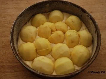 Apfelkuchen mit Walnuss-Calvados Krokant - Rezept - Bild Nr. 4