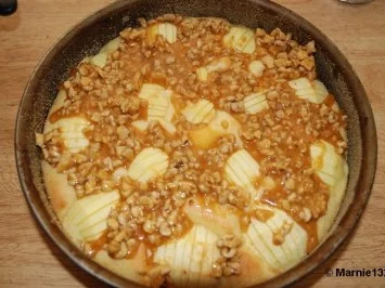 Apfelkuchen mit Walnuss-Calvados Krokant - Rezept - Bild Nr. 8