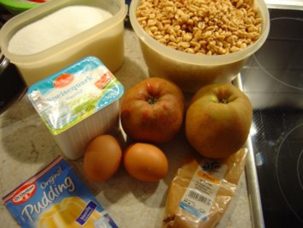 Apfel-Quark-Auflauf mit Honig-Pops... - Rezept - Bild Nr. 2