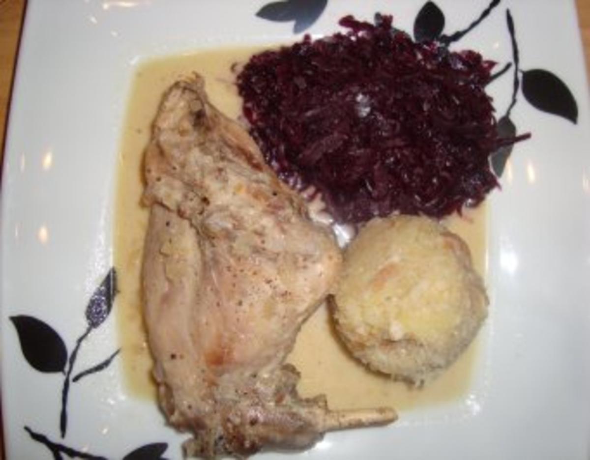 Fleischgerichte: Kaninchen in Senfsoße - Rezept - kochbar.de