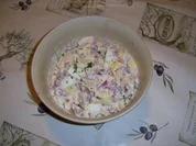 Eier-Specksalat mit Gouda und Estragon - Rezept