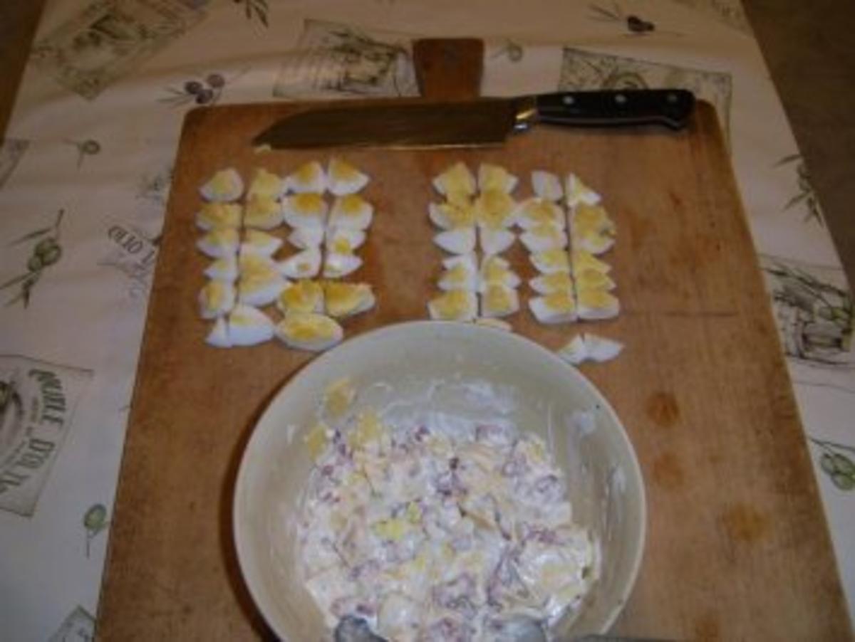 Eier-Specksalat mit Gouda und Estragon - Rezept - Bild Nr. 6