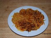 schnelle Reibeplätzchen mit Apfel + Möhre    - aus dem Waffeleisen- - Rezept