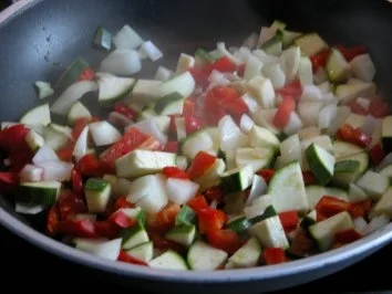 Schaschlikspieße mit Gemüse und Bulgur - Rezept - Bild Nr. 6