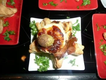 VORSPEISE/FLEISCH:Blätterteigsternchen mit Putengeschnetzeltem an Chutney - Rezept - Bild Nr. 3