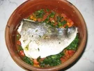 Doradenfilet auf Tomaten-Spinat - Rezept