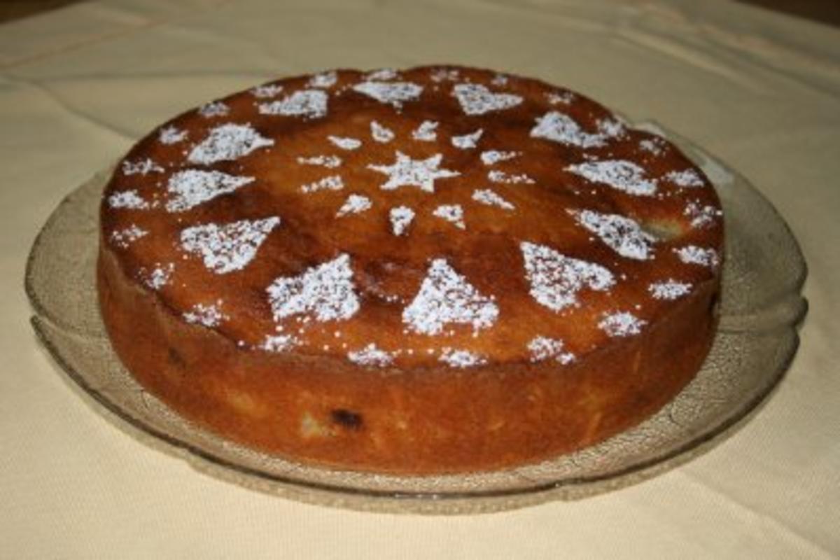 Buttermilchkuchen mit Birnen und Sauerkirschen - Rezept - Bild Nr. 4