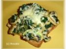 Hauptgericht vegetarisch - Knuspertoast mit Blattspinat - Rezept