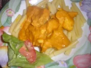 Kürbiscurrysoße mit Lachs - Rezept