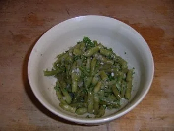 Thüringer Schnippelbohnensalat - Rezept