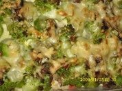 Auflauf: Romanesco-Rosenkohl- Kartoffel-Champignonauflauf - Rezept