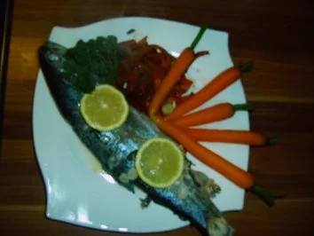 Forelle mit Kräuterfüllung  in Alufolie - Rezept