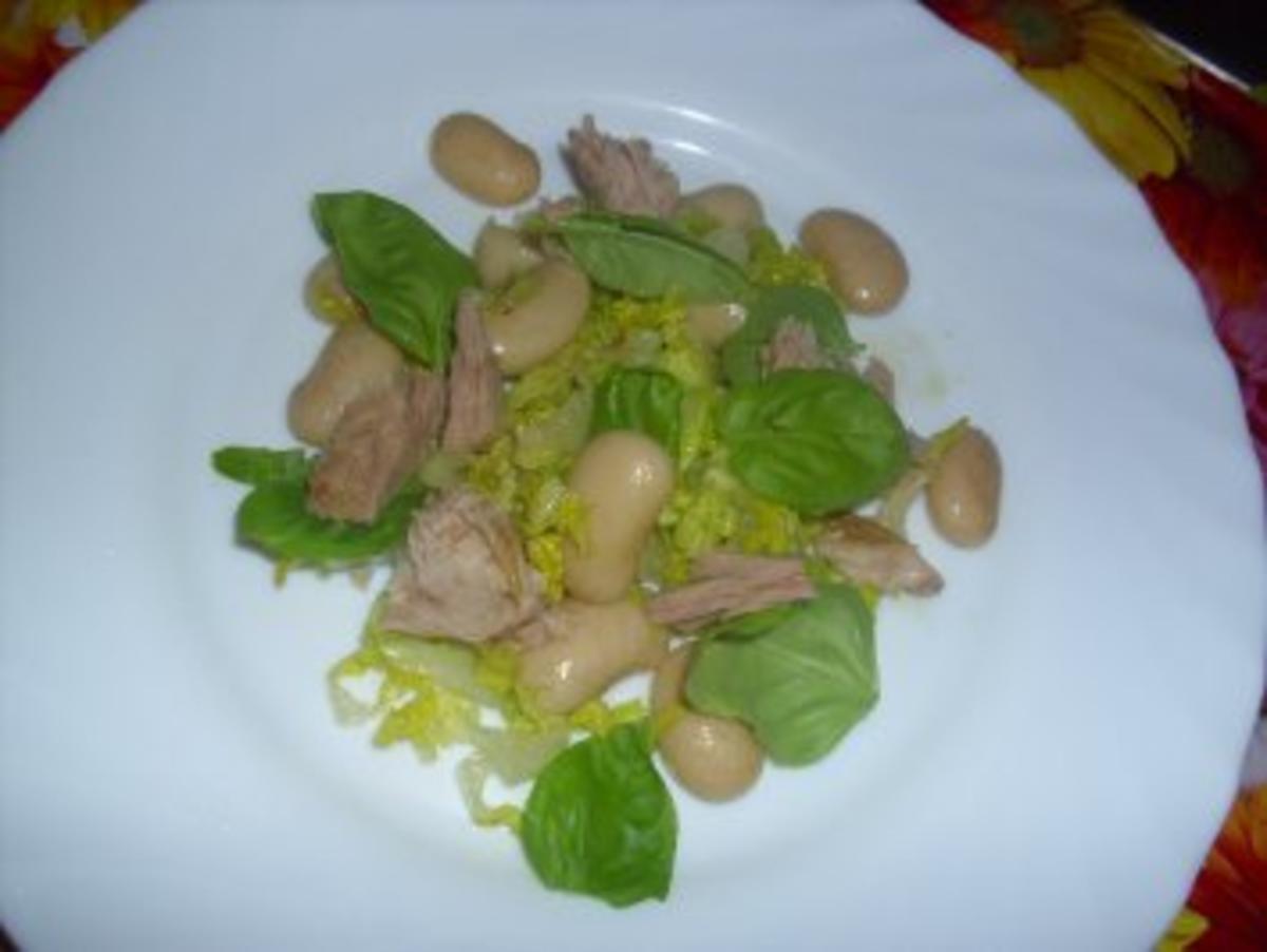 Weißer Bohnensalat mit Thunfisch - Rezept