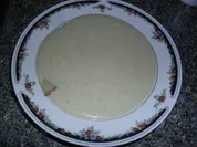 Blumenkohlcremesuppe mit gebratenen Birnenscheiben - Rezept