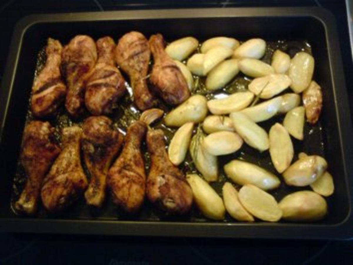 Griechisches Hähnchen mit Kartoffeln... - Rezept