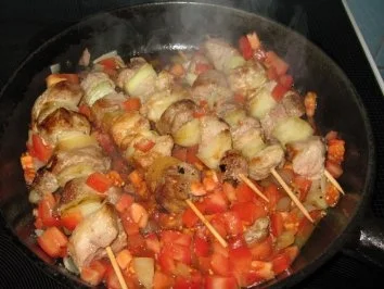 Rezept: Schaschlick- Spieße Bild Nr. 3 Schaschlick- Spieße - Rezept - Bild Nr. 3