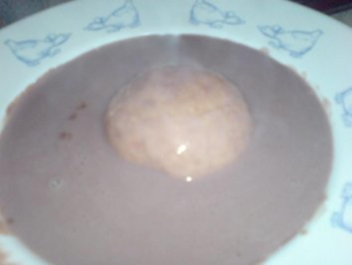 Schokoladensuppe mit Hefeklöße - Rezept - Bild Nr. 2