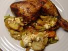 Hähnchen auf Balkan-Kartoffeln - Rezept