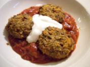 Linsen-Topfen-Laibchen mit Tomatensauce - Rezept