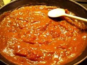 Linsen-Topfen-Laibchen mit Tomatensauce - Rezept - Bild Nr. 4