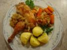Bratapfel-Hähnchen mit Blumenkohl und Möhren... kalorienarm - Rezept