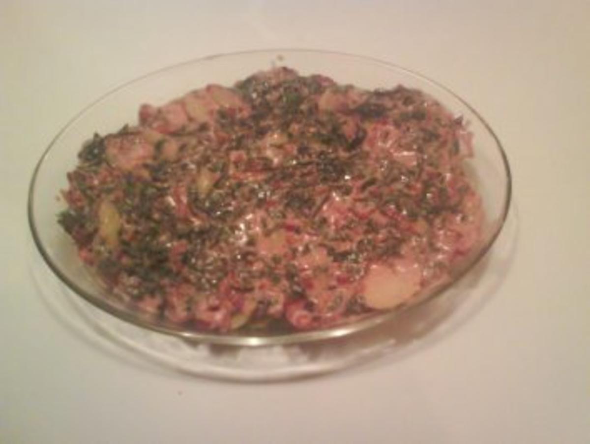 Kartoffeln: Kartoffelgratin mit buntem Mangold und Speck - Rezept - Bild Nr. 6