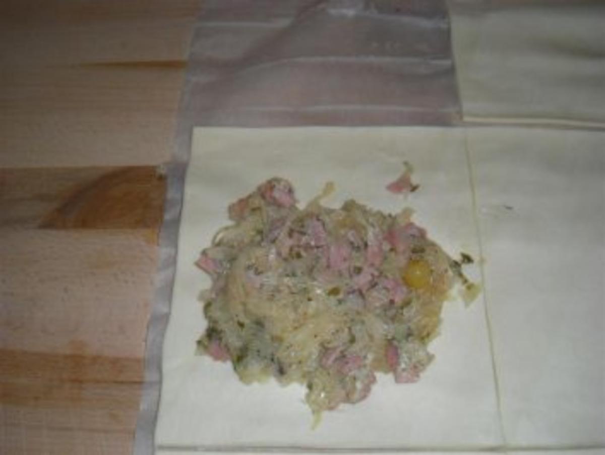 Blätterteigrollen mit Sauerkraut - Rezept - Bild Nr. 4