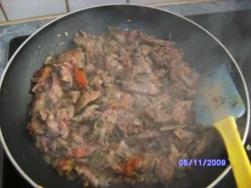 Omelette mit Geflügelleber - Rezept - Bild Nr. 3