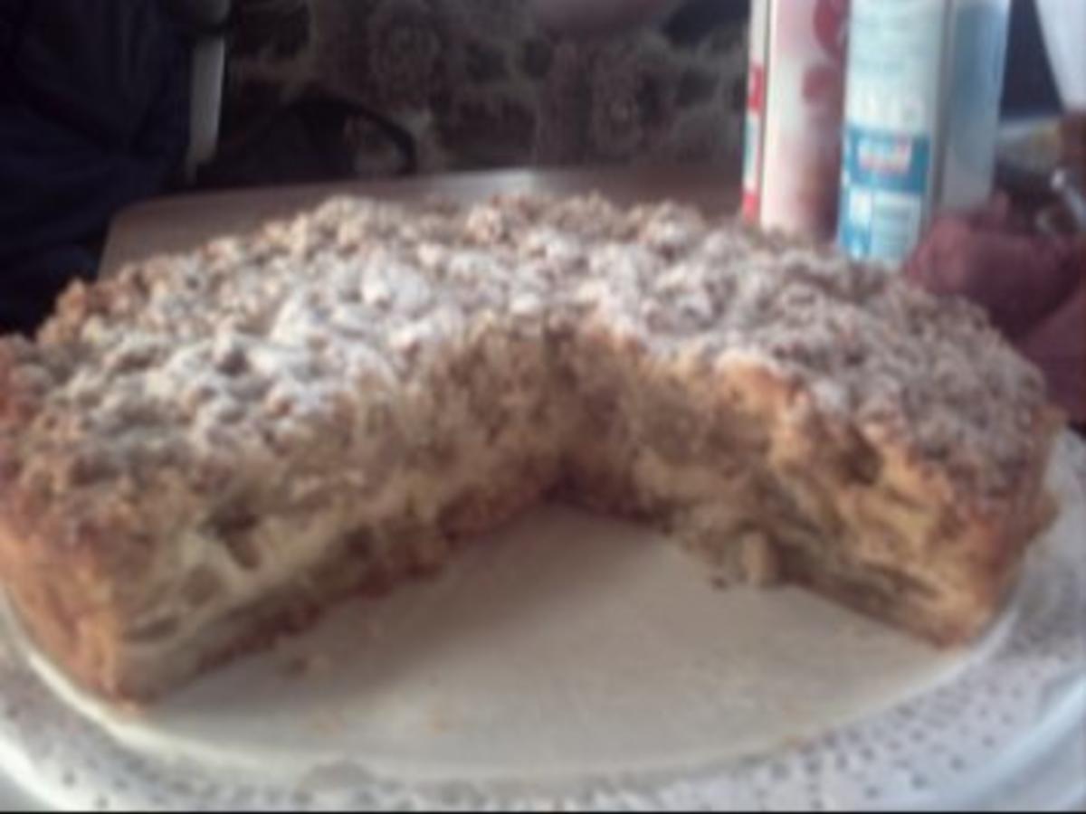 Kuchen: Apfelstreuselkuchen mit Rahmguss - einfach - von tina150363