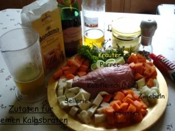 Rezept: Kalbsbraten geschmort Bild Nr. 2 Kalbsbraten geschmort - Rezept - Bild Nr. 2