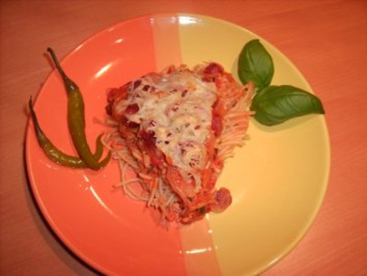 Scharfer Spaghetti-Kuchen - Rezept - Bild Nr. 4