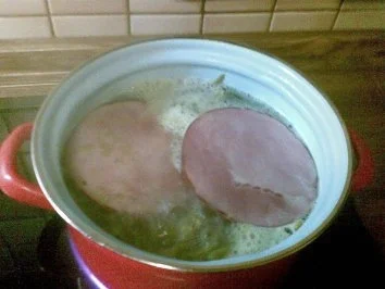 Saure Bohnen mit Kassler und Püree - Rezept - Bild Nr. 4