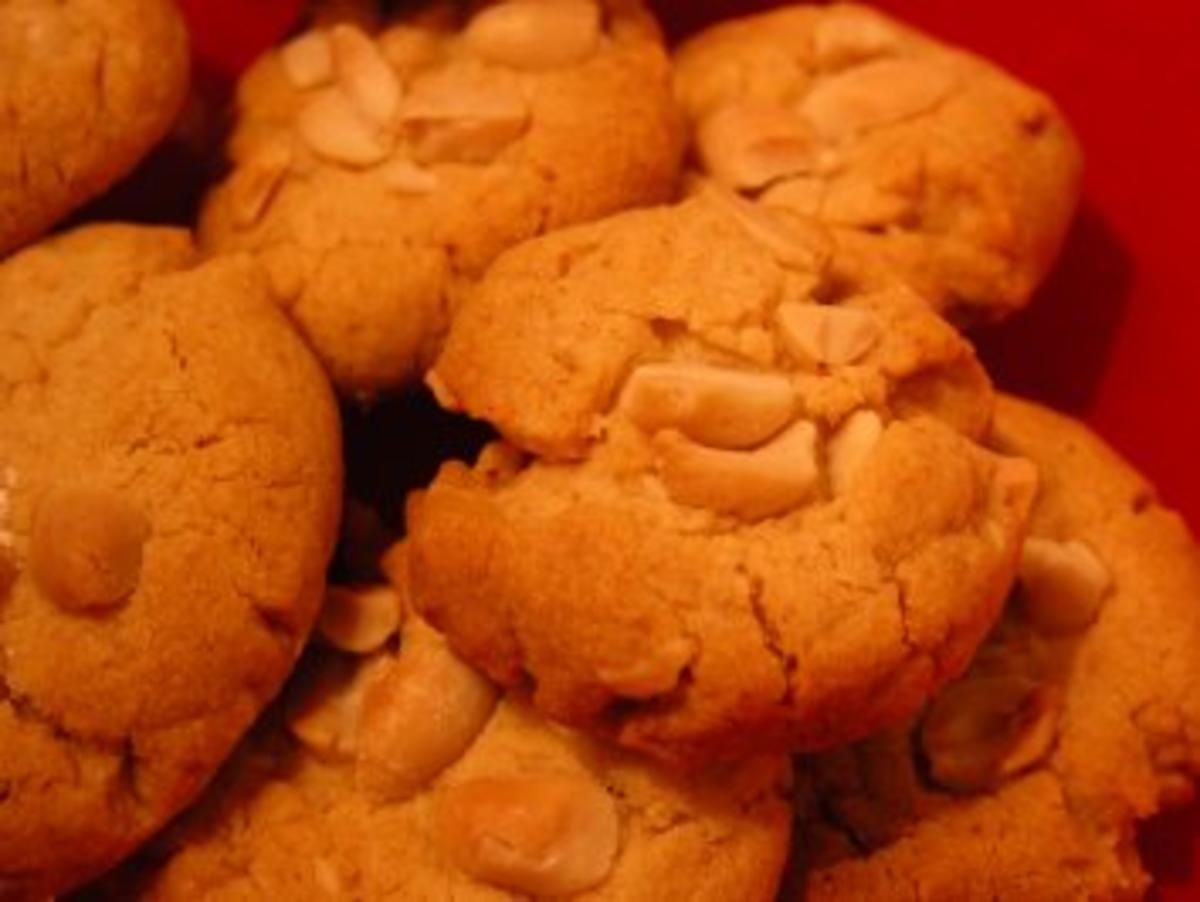Plätzchen - Erdnuss Cookies - Rezept