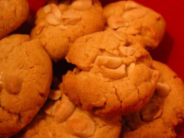 Plätzchen - Erdnuss Cookies - Rezept mit Bild - kochbar.de