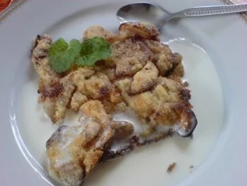 Apfeldessert mit Vanillesoße - Rezept